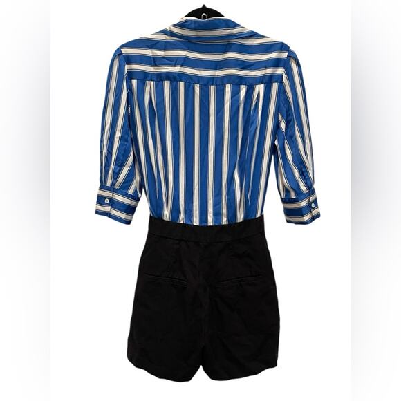 Sandro Paris Quentin Striped Bodice Romper Size:34 - Picture 6 of 8
